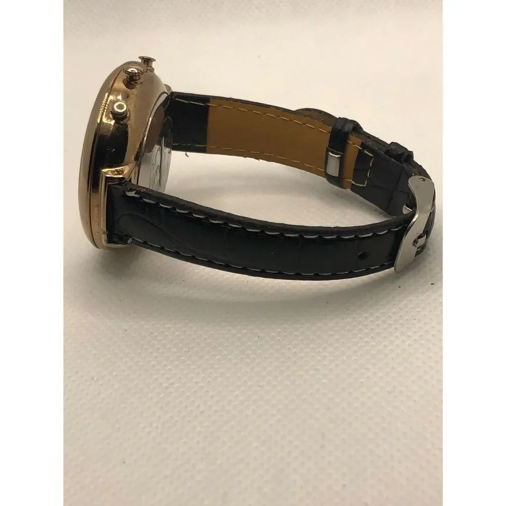 Fossil FTW5021 Women's Black Leather Analog Silver Dial Hybrid Smart Watch HO384